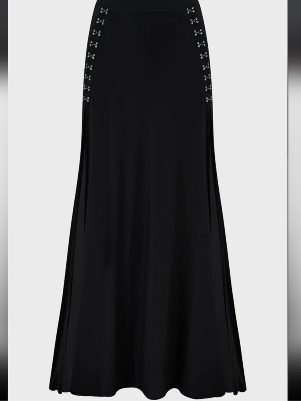 Killstar Snarl Eye Hook Goth Metal Maxi Skirt BNWT sz XXL - Picture 4 of 9